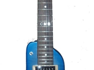 Electric Portable Guitar Pearly Blue Custom Rambler