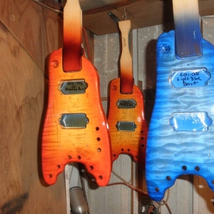 2012 Custom Rambler Travel Guitars in the paint shop