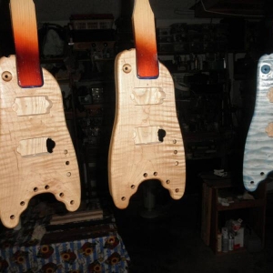 Rambler Travel Guitars ready for the paint shop