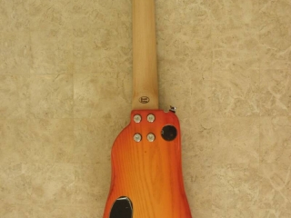 Custom Rambler Travel Guitar  - Ash body in Tangerine Burst