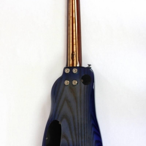 Custom Blue Dolphin Travel Guitar - backview