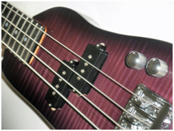 This custom Rambler® Bass pickups are Schaller PBA Precision Bass Humbuckers 