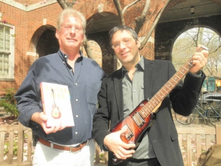 Gary Marus author of Guitar Zero with his Rambler Travel Guitar