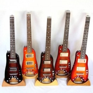 Group of Rambler Travel Guitars