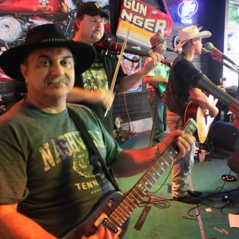 Mike S. with his Pearly Blue Rambler Classic Guitar