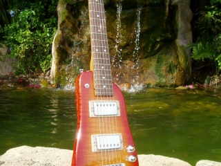 Custom Rambler Professional Travel Guitar - Tangerine Burst