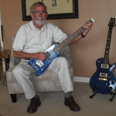 Custom Blue Rambler Travel Bass - Jim Mosco