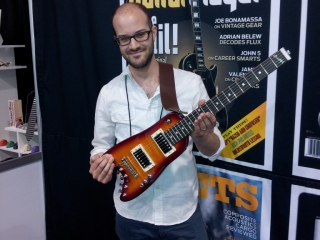 Jon Brudner from Guitar Player with a Rambler Travel Guitar