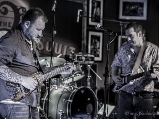 Josh Smith & Albert Castiglia playing Rambler Travel Guitrs at the Funky Biscuit (photo courtesy of Jay Skolink)