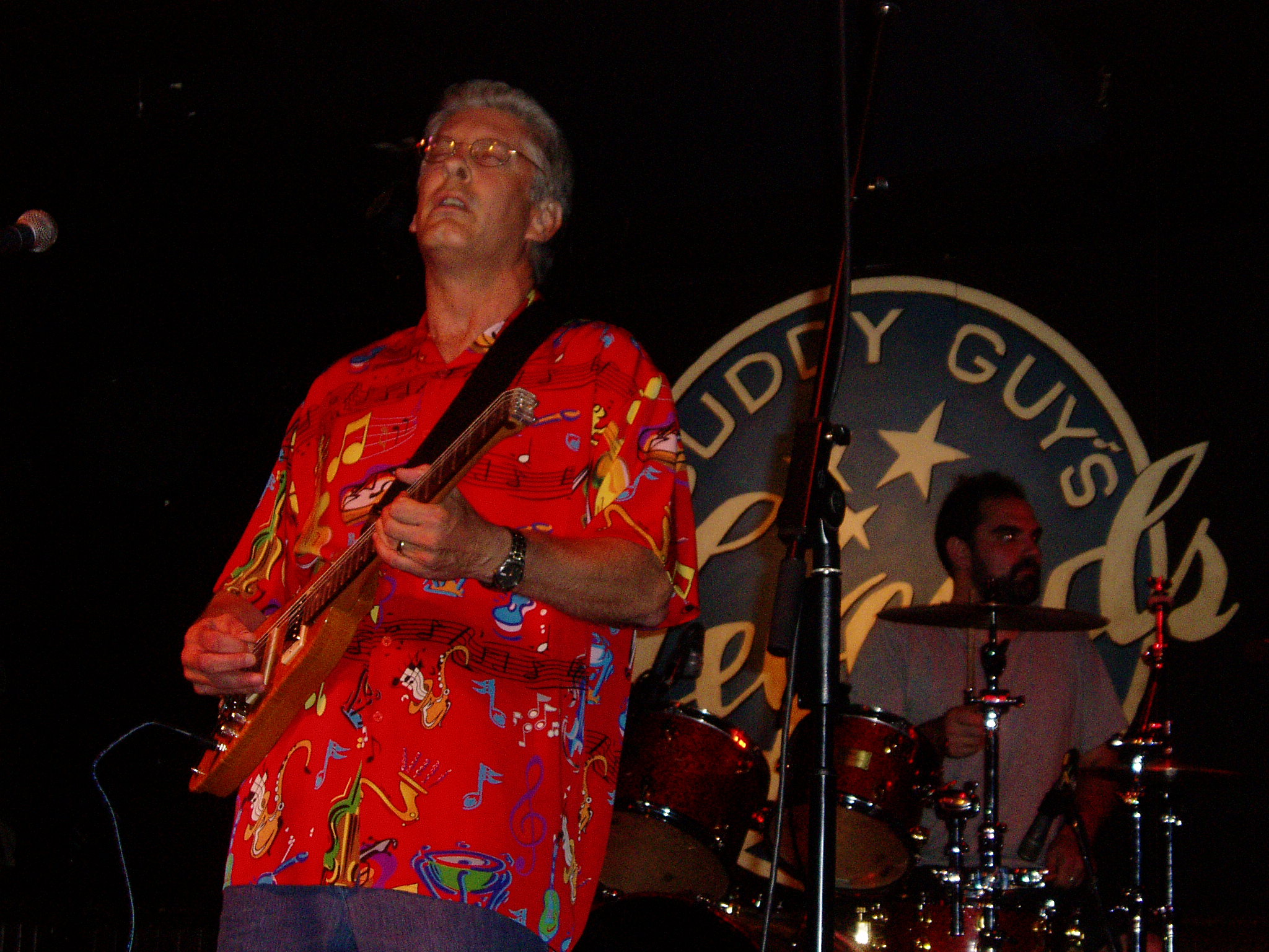 Russ ron stage with his Rambler at Buddy Guy's Legends