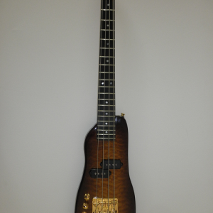 Rambler Left Hand Custom Travel Bass Guitar Front View