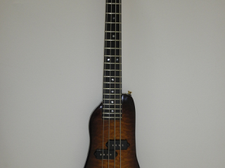 Rambler Left Hand Custom Travel Bass Guitar Front View