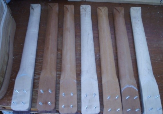 A batch of Custom Ramble necks