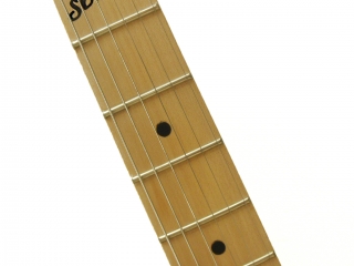 Black STROBELCASTER Travel Guitar comes with Maple Neck 