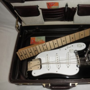 Travel Guitar fits in a briefcase - STROBELCASTER Standard