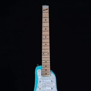 STROBELCASTER Plus Electric Travel Guitar - Daphne Blue