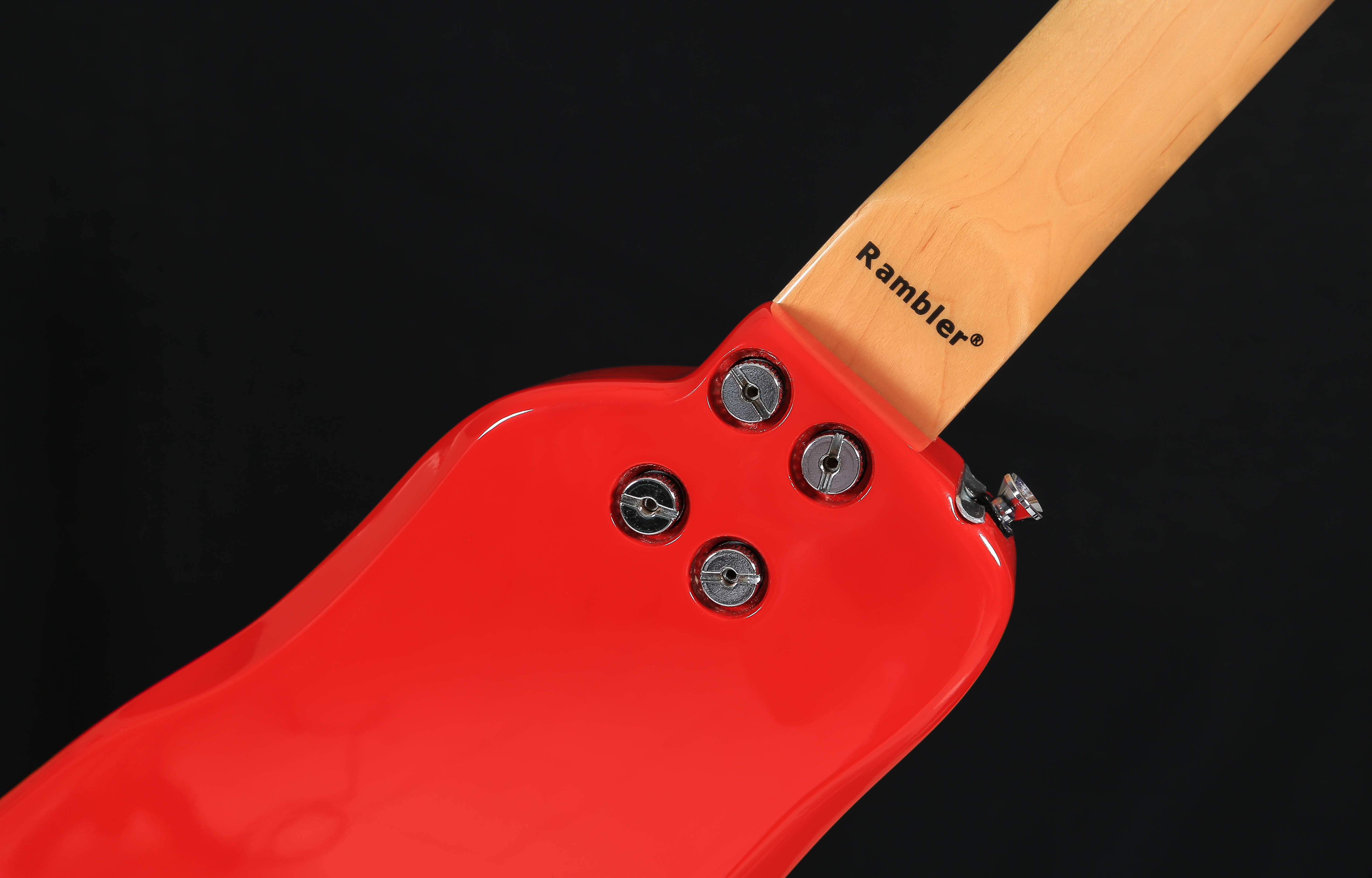 Dakota Red STROBELCASTER Travel Guitar with Detachable Neck