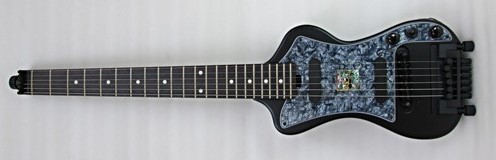 SG Tech electric travel guitar assembled